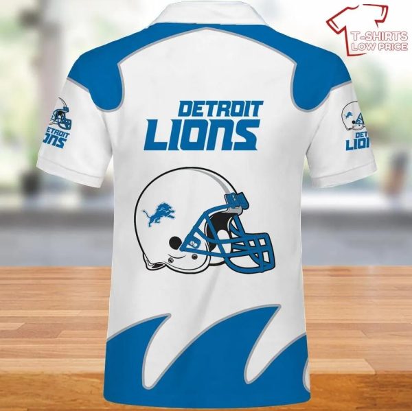 Detroit Lions Polo Shirt White For Men Women Detroit Lions Polo Shirt White For Men Women