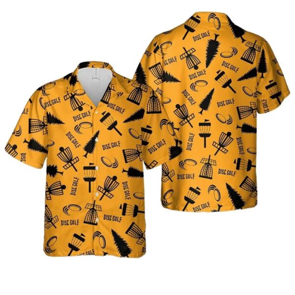 Disc Golf Button Up Hawaiian Shirt Disc Golf Button Up Hawaiian Shirt