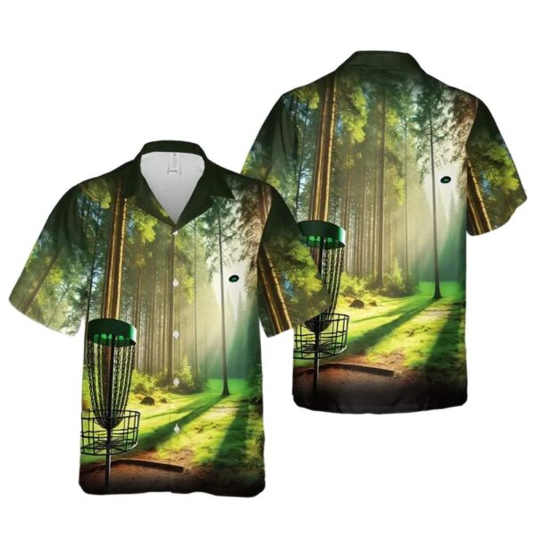 Disc Golf Forest Cheap Hawaiian Shirt Disc Golf Forest Cheap Hawaiian Shirt