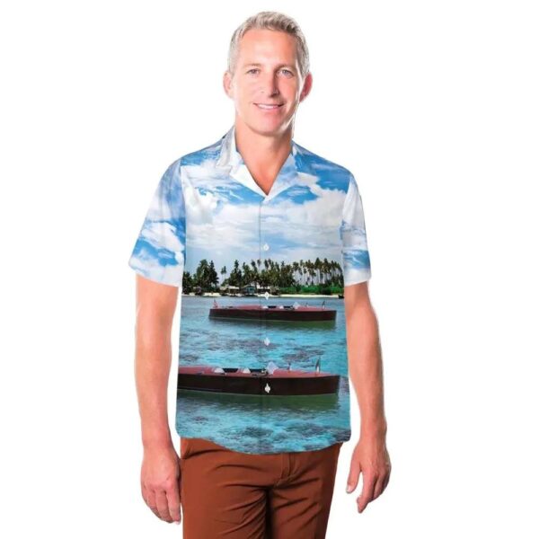 1938 28′ Hacker Craft Runabout Hawaiian Shirt Cheap