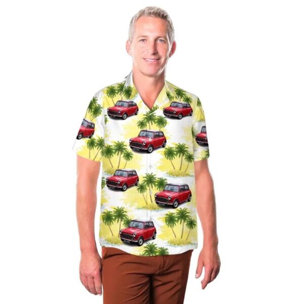 1965 Austin Mini Cooper 970s Hawaiian Shirt Outfit 1965 Austin Mini Cooper 970s Hawaiian Shirt Outfit