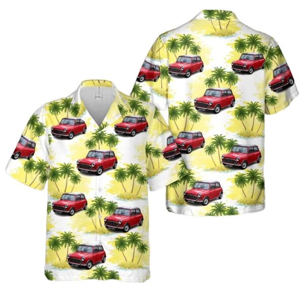 1965 Austin Mini Cooper 970s Hawaiian Shirt Outfit 1965 Austin Mini Cooper 970s Hawaiian Shirt Outfit