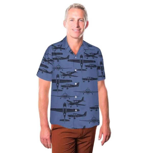Cirrus Sr 20 Airplane Silhouettes Hawaiian Shirt Man Cirrus Sr 20 Airplane Silhouettes Hawaiian Shirt Man