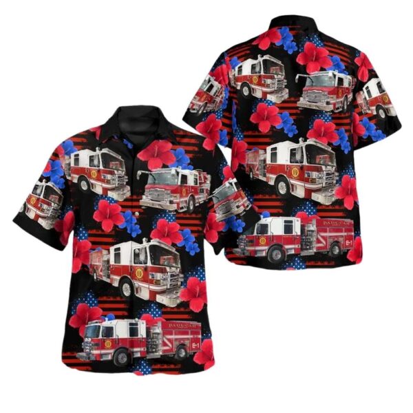 Paducah Kentucky Paducah Fire Department Button Up Hawaiian Shirt Paducah Kentucky Paducah Fire Department Button Up Hawaiian Shirt