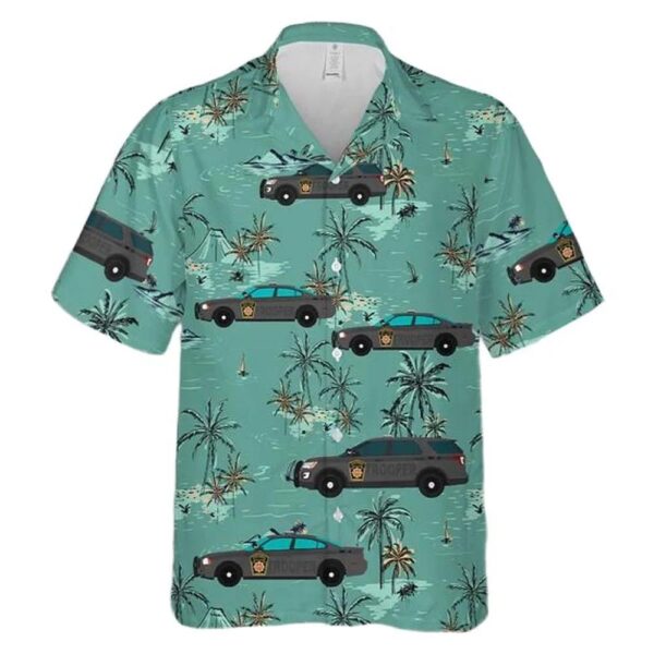 Pennsylvania State Police Vehicle Cheap Hawaiian Shirt Pennsylvania State Police Vehicle Cheap Hawaiian Shirt
