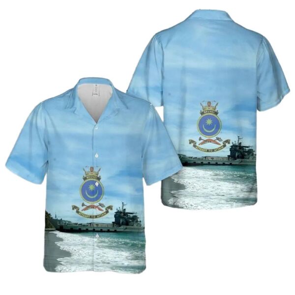 Royal Australian Navy Hmas Brunei (l127) Hawaiian Shirt For Men And Women