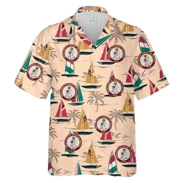 Us Army Medical Department Center Of History And Heritage Button Up Hawaiian Shirt