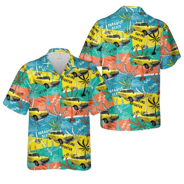 1957 Chevrolet Toronto Police Car Cheap Hawaiian Shirt 1957 Chevrolet Toronto Police Car Cheap Hawaiian Shirt