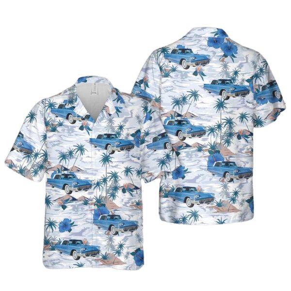 1958 Ford Thunderbird Convertible Hawaiian Shirt Man 1958 Ford Thunderbird Convertible Hawaiian Shirt Man