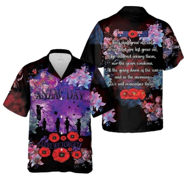 Anzac Day Lest We Forget 25th April Hawaiian Shirt Man Anzac Day Lest We Forget 25th April Hawaiian Shirt Man