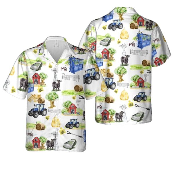 Cattle Ranch Button Up Hawaiian Shirt Cattle Ranch Button Up Hawaiian Shirt
