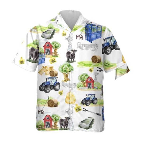 Cattle Ranch Button Up Hawaiian Shirt Cattle Ranch Button Up Hawaiian Shirt