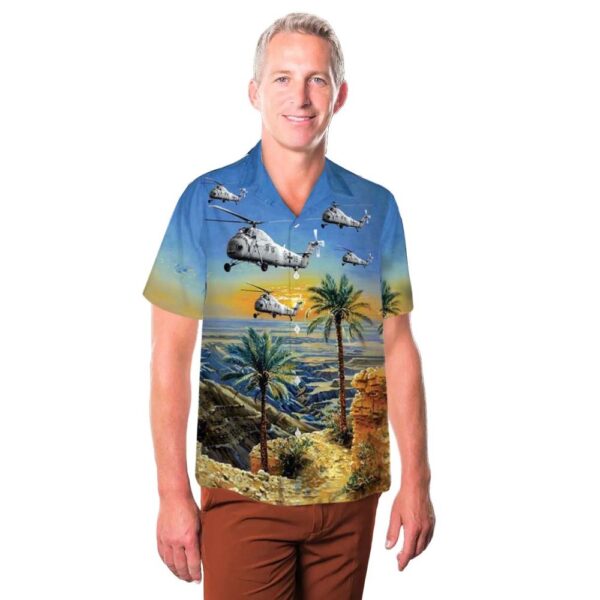 German Navy Sikorsky HH-34J Seabat (S-58A) Aloha Hawaiian Shirt German Navy Sikorsky HH-34J Seabat (S-58A) Aloha Hawaiian Shirt