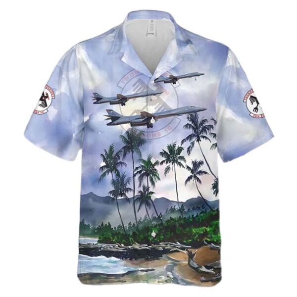 Rockwell B-1B Lancer of the 34th Bomb Squadron Original Thunderbirds Hawaiian Shirt For Men And Women Rockwell B-1B Lancer of the 34th Bomb Squadron Original Thunderbirds Hawaiian Shirt For Men And Women