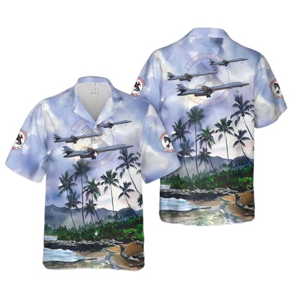 Rockwell B-1B Lancer of the 34th Bomb Squadron Original Thunderbirds Hawaiian Shirt For Men And Women Rockwell B-1B Lancer of the 34th Bomb Squadron Original Thunderbirds Hawaiian Shirt For Men And Women