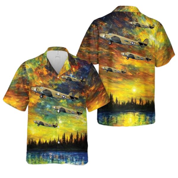 US Army Air Force (USAAF) Lockheed C-60A Lodestar 42-55918 Aloha Hawaiian Shirt US Army Air Force (USAAF) Lockheed C-60A Lodestar 42-55918 Aloha Hawaiian Shirt
