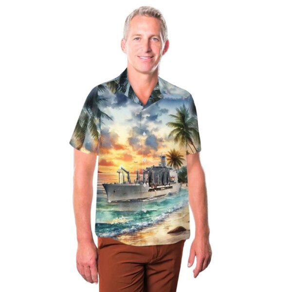 US Navy USNS Patuxent (T-AO-201) Button Up Hawaiian Shirt US Navy USNS Patuxent (T-AO-201) Button Up Hawaiian Shirt
