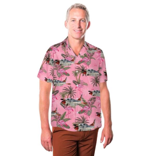 US Navy VT-9 North American T-2 Buckeye Button Up Hawaiian Shirt