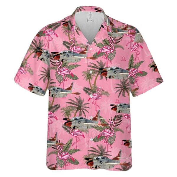 US Navy VT-9 North American T-2 Buckeye Button Up Hawaiian Shirt