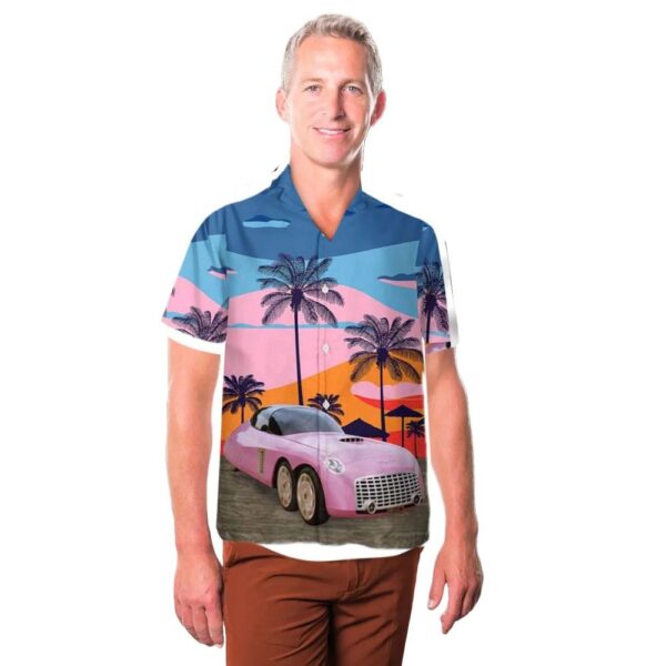 2004 Ford Thunderbird FAB1 Thunderbirds Car Button Up Hawaiian Shirt 2004 Ford Thunderbird FAB1 Thunderbirds Car Button Up Hawaiian Shirt