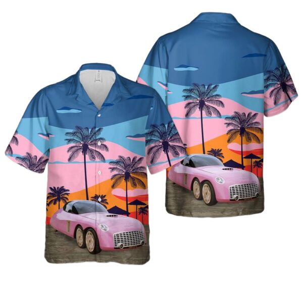 2004 Ford Thunderbird FAB1 Thunderbirds Car Button Up Hawaiian Shirt 2004 Ford Thunderbird FAB1 Thunderbirds Car Button Up Hawaiian Shirt