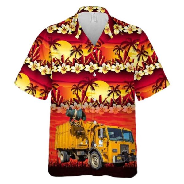 Peterbilt 310 – Heil Formula 7000 Garbage Truck Button Up Hawaiian Shirt Peterbilt 310 – Heil Formula 7000 Garbage Truck Button Up Hawaiian Shirt