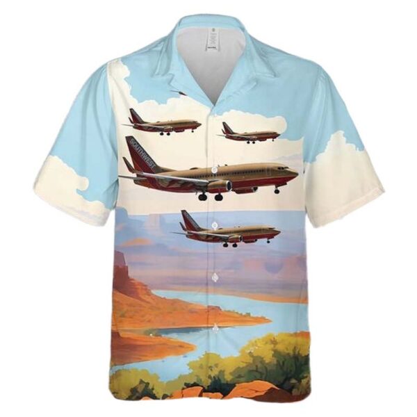 Southwest Airlines Classic Retro Desert Gold Livery 737-7H4 The Herbert D Kelleher Hawaiian Shirt Outfit