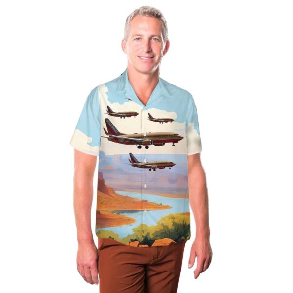 Southwest Airlines Classic Retro Desert Gold Livery 737-7H4 The Herbert D Kelleher Hawaiian Shirt Outfit