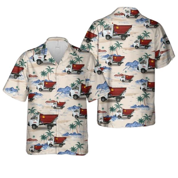 Tiny Garbage Truck Hawaiian Shirt Outfit Tiny Garbage Truck Hawaiian Shirt Outfit