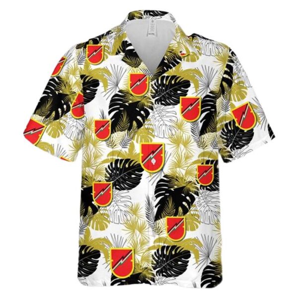 US Army 1st Field Artillery Detachment Beret Flash Hawaiian Shirt Man US Army 1st Field Artillery Detachment Beret Flash Hawaiian Shirt Man