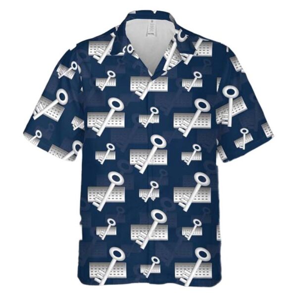 US Navy Disbursing Clerk Button Up Hawaiian Shirt US Navy Disbursing Clerk Button Up Hawaiian Shirt