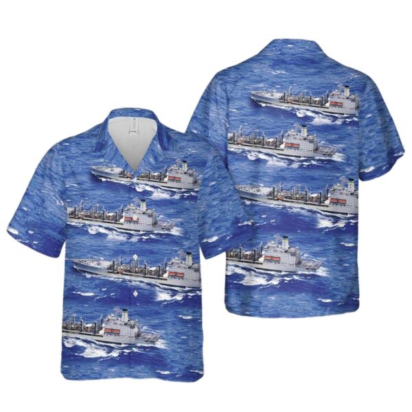 US Navy USNS Yukon (T-AO-202) Henry J Kaiser-class underway replenishment oiler Hawaiian Shirt Man US Navy USNS Yukon (T-AO-202) Henry J Kaiser-class underway replenishment oiler Hawaiian Shirt Man