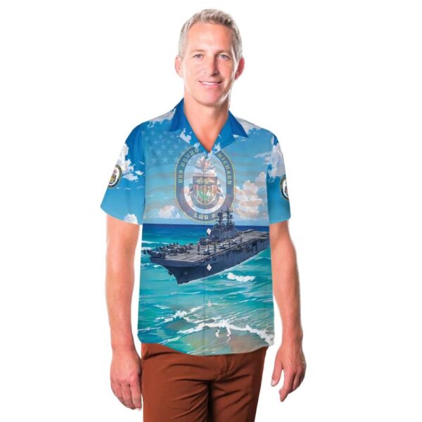 US Navy USS Bonhomme Richard (LHD-6) Hawaiian Shirt Cheap US Navy USS Bonhomme Richard (LHD-6) Hawaiian Shirt Cheap