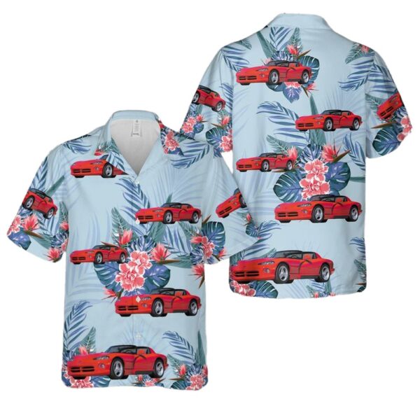 1992 Dodge Viper RT10 Roadster Button Up Hawaiian Shirt 1992 Dodge Viper RT10 Roadster Button Up Hawaiian Shirt