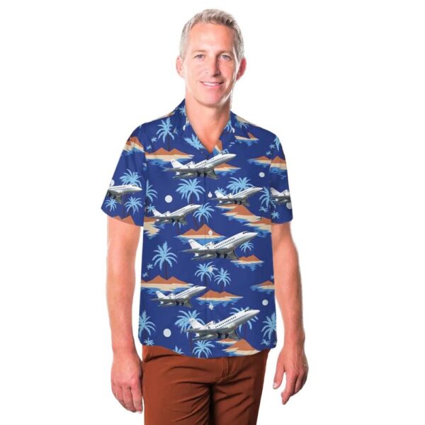 Dassault Falcon 900 (N963RS) Hawaiian Shirt Man Dassault Falcon 900 (N963RS) Hawaiian Shirt Man
