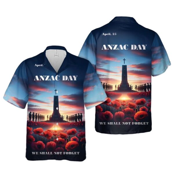 Honouring Anzac Day Hawaiian Shirt For Men And Women Honouring Anzac Day Hawaiian Shirt For Men And Women