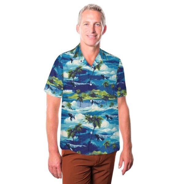 Narwhal Hawaiian Shirt Man Narwhal Hawaiian Shirt Man