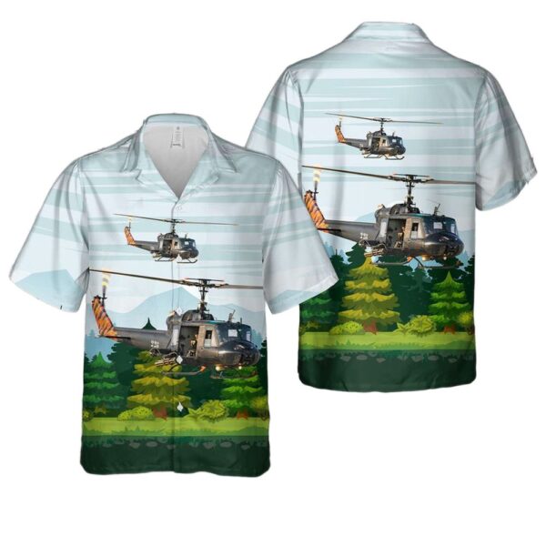 Salvadoran Air Force Bell UH-1M Iroquois (204) Hawaiian Shirt Cheap Salvadoran Air Force Bell UH-1M Iroquois (204) Hawaiian Shirt Cheap