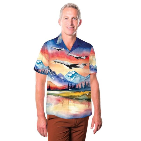 Swedish Air Force Gulfstream G550 (GV-SP) Cheap Hawaiian Shirt Swedish Air Force Gulfstream G550 (GV-SP) Cheap Hawaiian Shirt