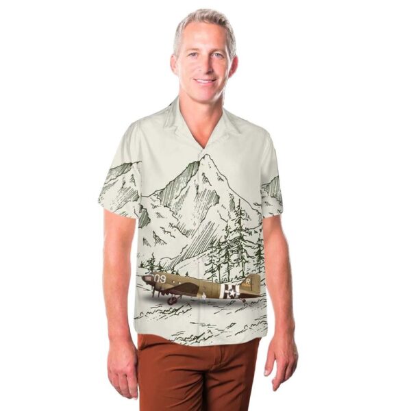 US Army Air Force (USAAF) C-47A Skytrain 42-92841 Button Up Hawaiian Shirt US Army Air Force (USAAF) C-47A Skytrain 42-92841 Button Up Hawaiian Shirt