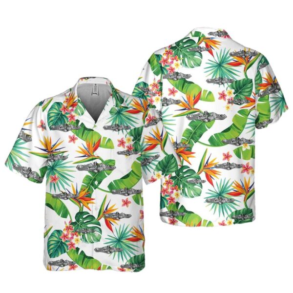 US Navy Enlisted Submarine Dolphins ( Silver) Pocket Cheap Hawaiian Shirt