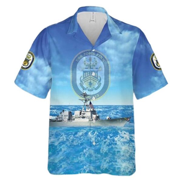 US Navy USS John Finn (DDG-113) Hawaiian Shirt For Men And Women US Navy USS John Finn (DDG-113) Hawaiian Shirt For Men And Women
