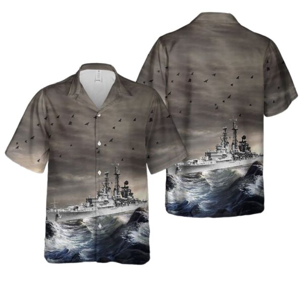 US Navy USS Little Rock (CL-92-CLG-4-CG-4) Hawaiian Shirt Man