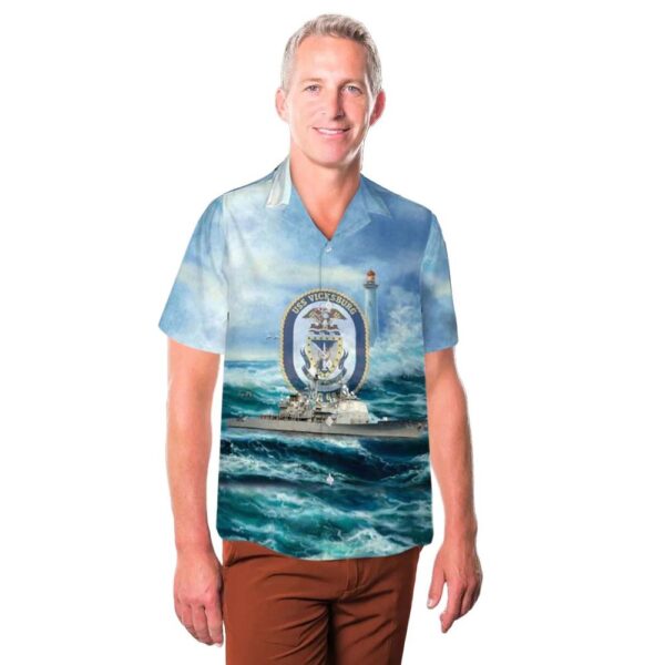 US Navy USS Vicksburg (CG-69) Hawaiian Shirt For Men And Women US Navy USS Vicksburg (CG-69) Hawaiian Shirt For Men And Women