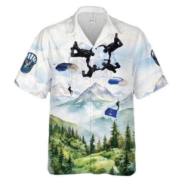 Wings of Blue – USAF Parachute Team Cheap Hawaiian Shirt Wings of Blue – USAF Parachute Team Cheap Hawaiian Shirt