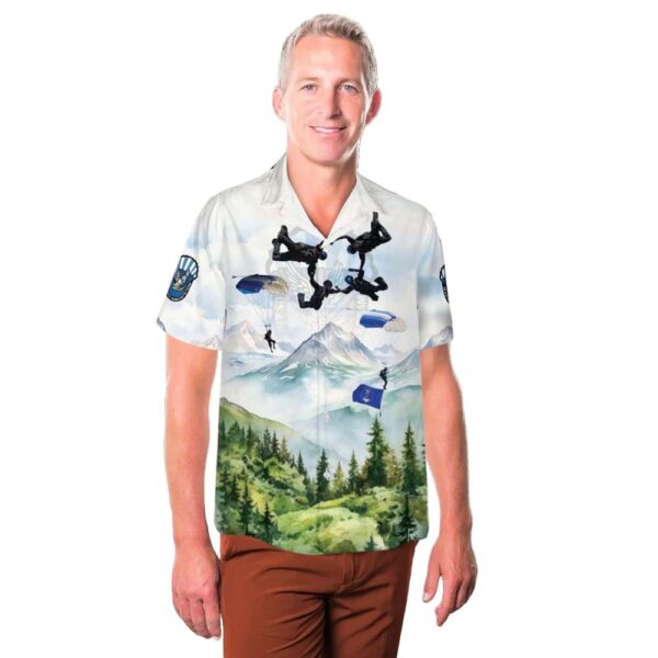 Wings of Blue – USAF Parachute Team Cheap Hawaiian Shirt Wings of Blue – USAF Parachute Team Cheap Hawaiian Shirt
