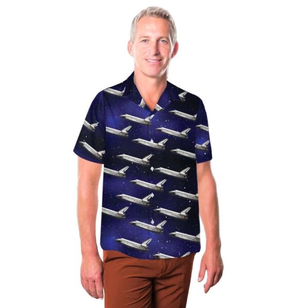 Space Shuttle Columbia OV-102 Button Up Hawaiian Shirt Space Shuttle Columbia OV-102 Button Up Hawaiian Shirt
