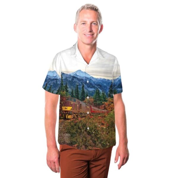 UK West Coast Railways Class 37 No 37706 Hawaiian Shirt Man UK West Coast Railways Class 37 No 37706 Hawaiian Shirt Man
