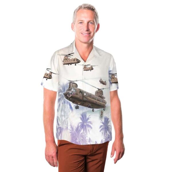US Army CH-47 Chinook Hawaiian Shirt Outfit US Army CH-47 Chinook Hawaiian Shirt Outfit