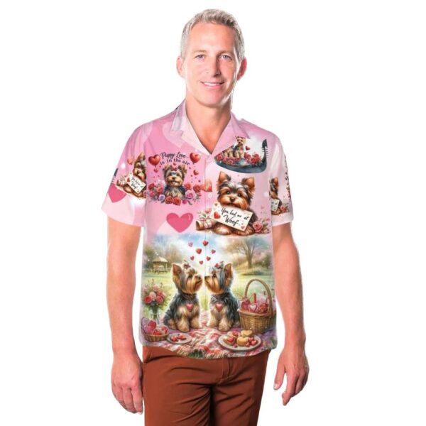 Yorkshire Valentines Day Hawaiian Shirt Man Yorkshire Valentines Day Hawaiian Shirt Man